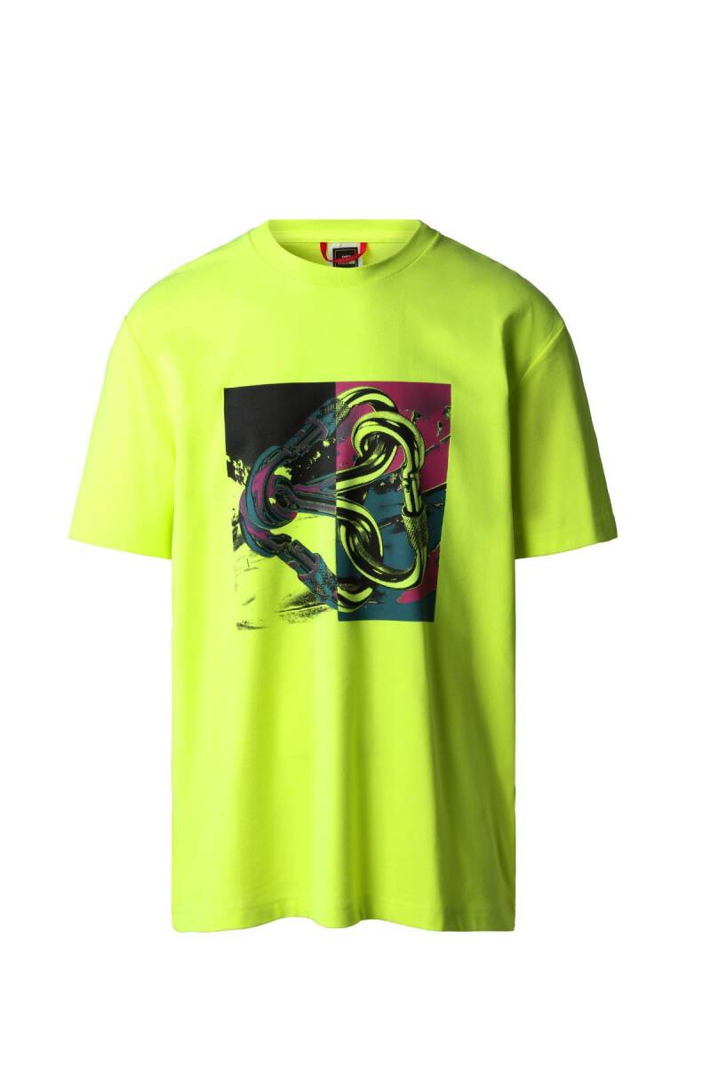 The North Face M Graphic T-Shirt Erkek Tişört Sarı - 1
