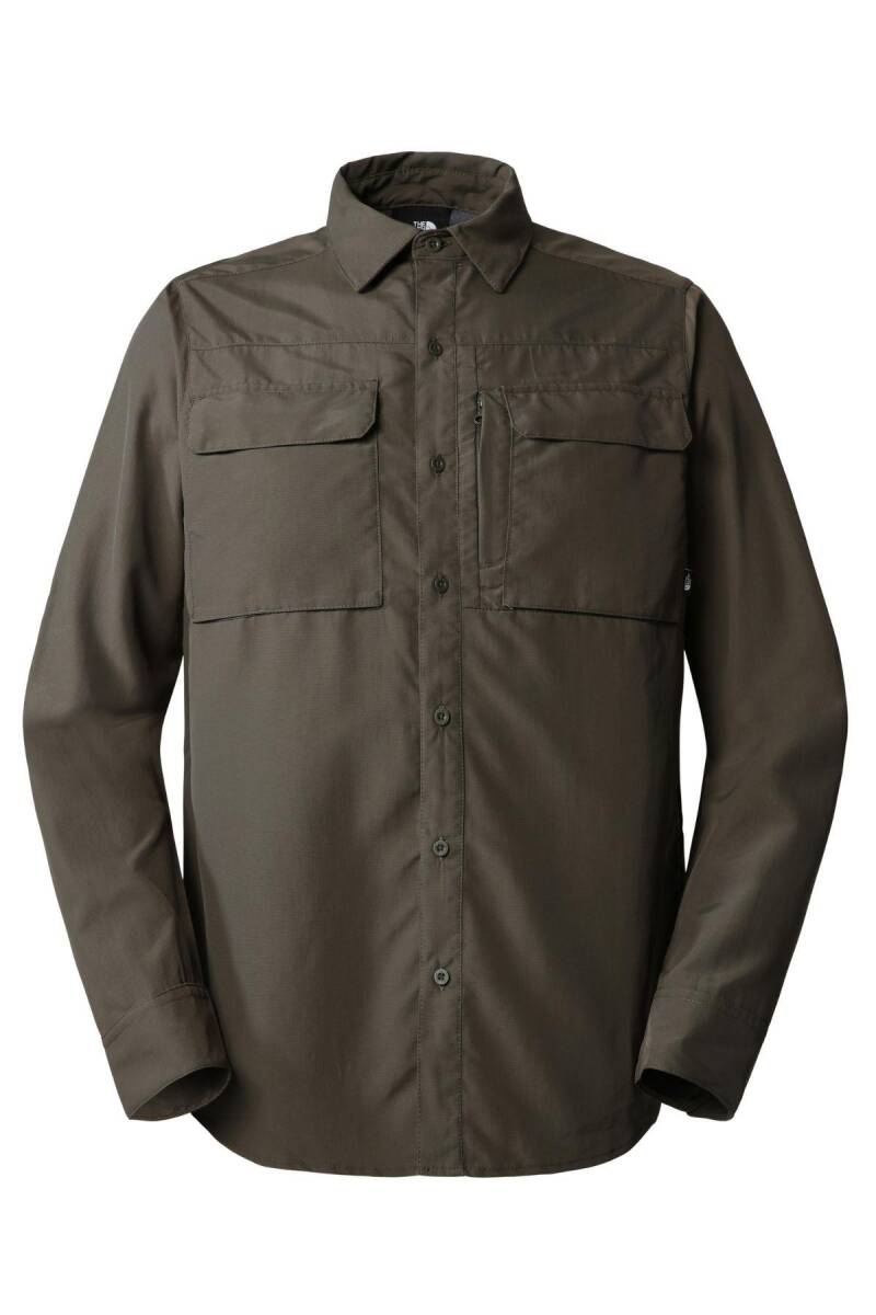 The North Face M L/S Sequoia Shirt Erkek Outdoor Gömlek Haki - 4