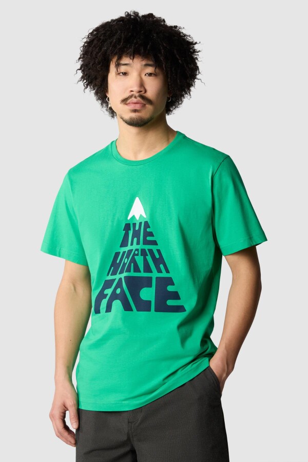 The North Face M Mountaın Play S/S Tee Erkek Tişört Yeşil 