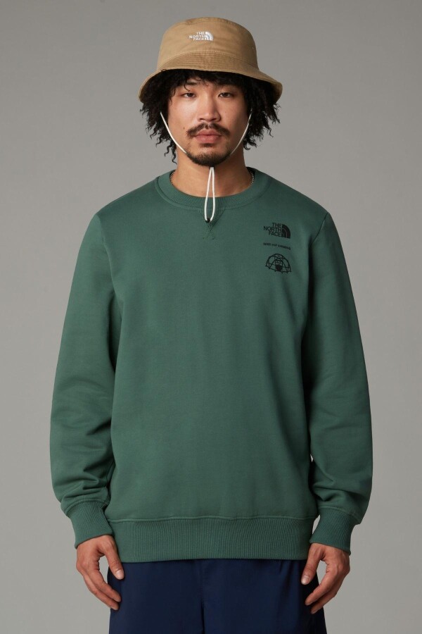 The North Face M Outdoor Graphıc Crew SweatShirt 