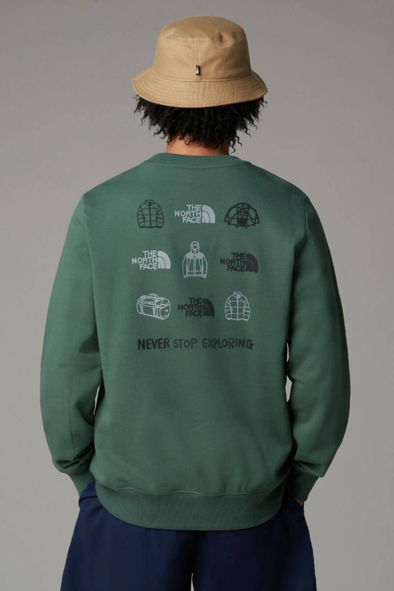 The North Face M Outdoor Graphıc Crew SweatShirt - 4