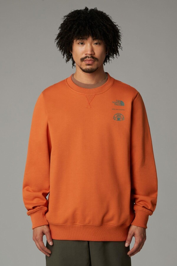 The North Face M Outdoor Graphıc Crew Sweatshirt 