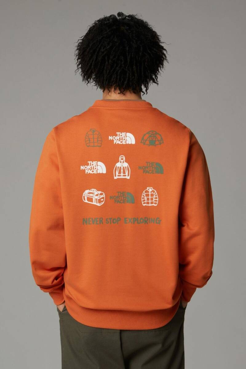 The North Face M Outdoor Graphıc Crew Sweatshirt - 5