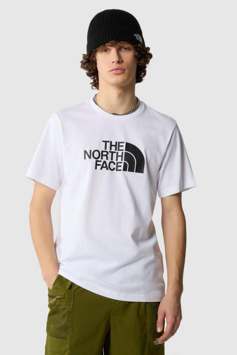 The North Face M S/S Easy Tee Erkek Tişört Beyaz - 1