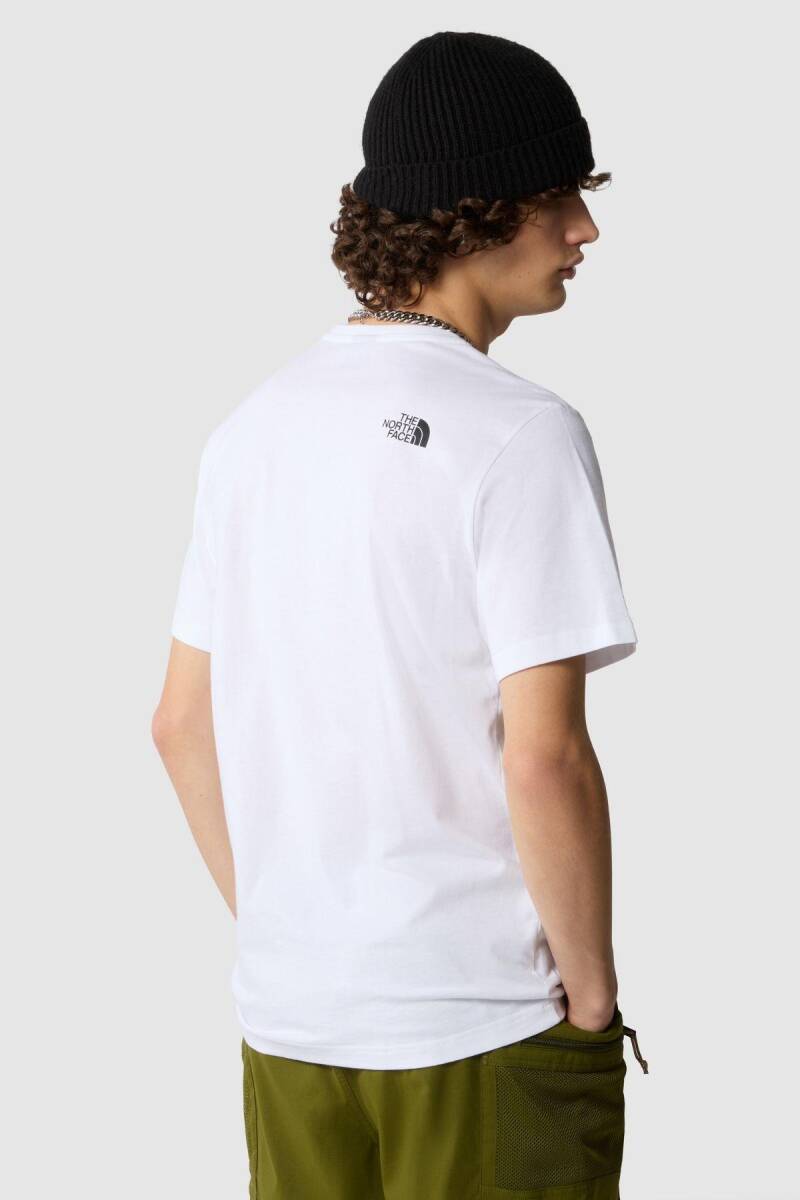 The North Face M S/S Easy Tee Erkek Tişört Beyaz - 3