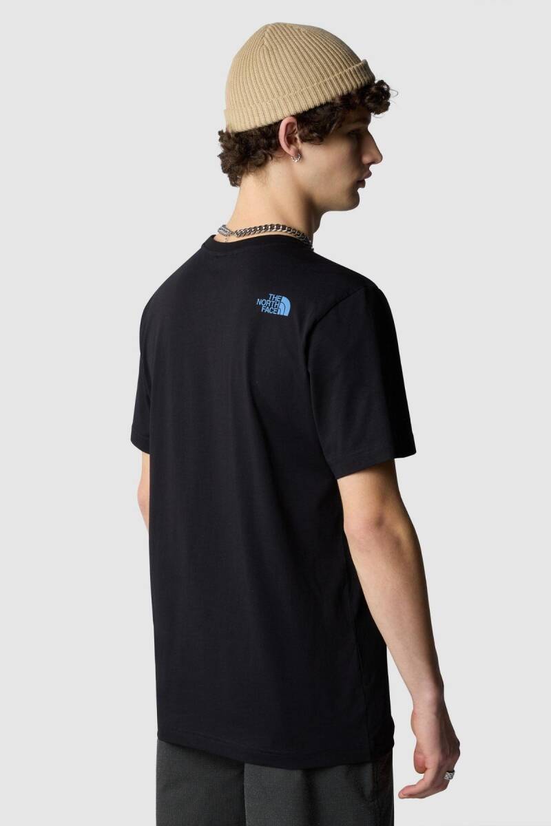 The North Face M S/S Mountain Line Tee Erkek Tişört Sİyah - 3