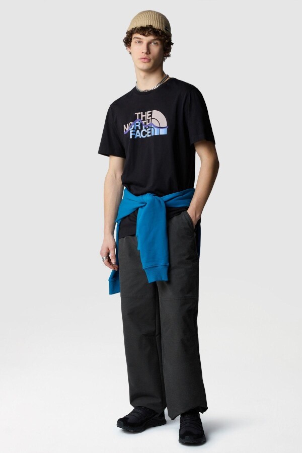 The North Face M S/S Mountain Line Tee Erkek Tişört Sİyah - THE NORTH FACE (1)