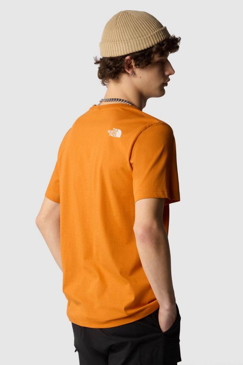 The North Face M S/S Mountain Line Tee Erkek Tişört Hardal - 2