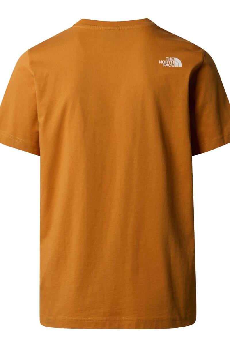 The North Face M S/S Mountain Line Tee Erkek Tişört Hardal - 5