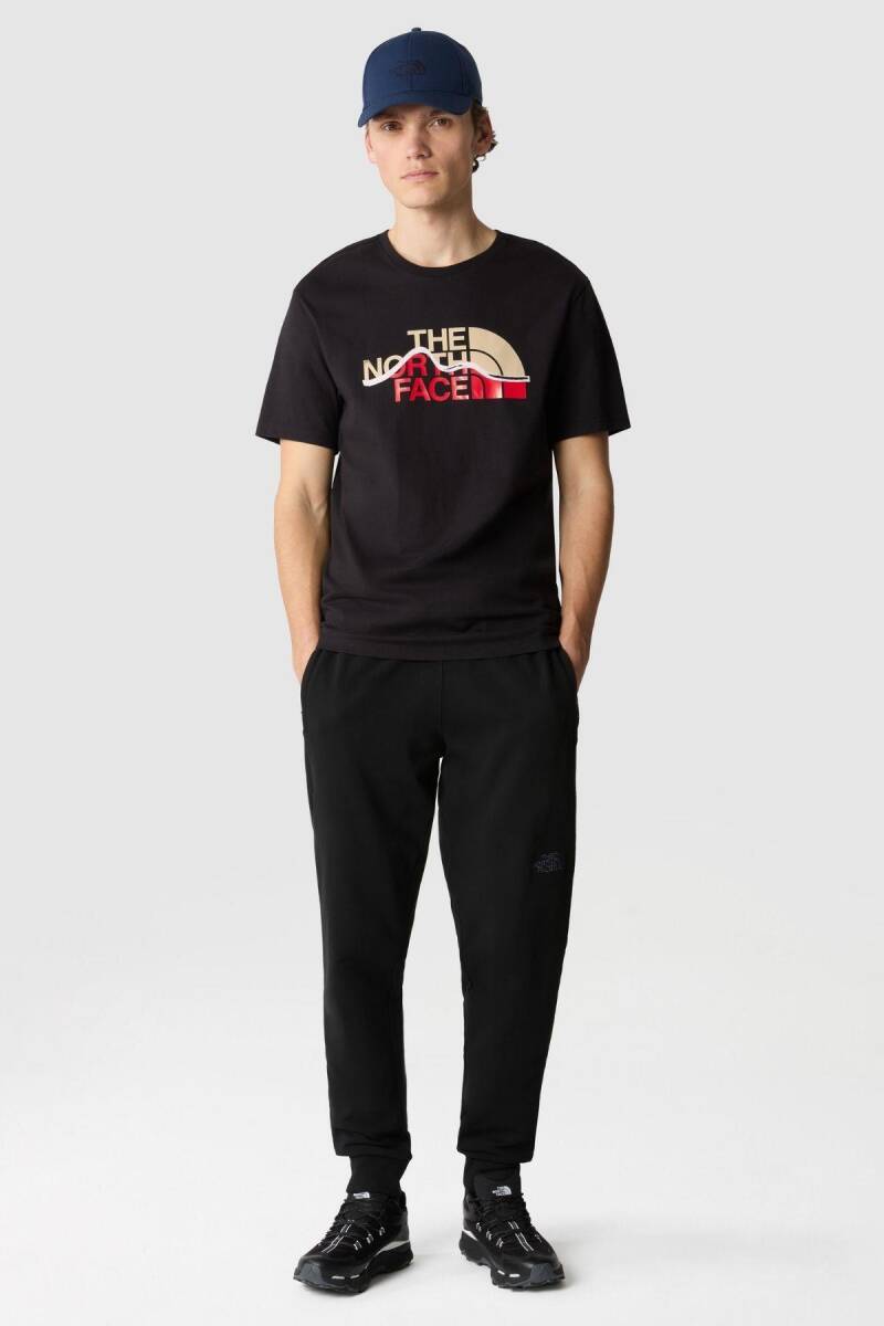 The North Face M S/S Mountain Line Tee Erkek Tişört Siyah - 2