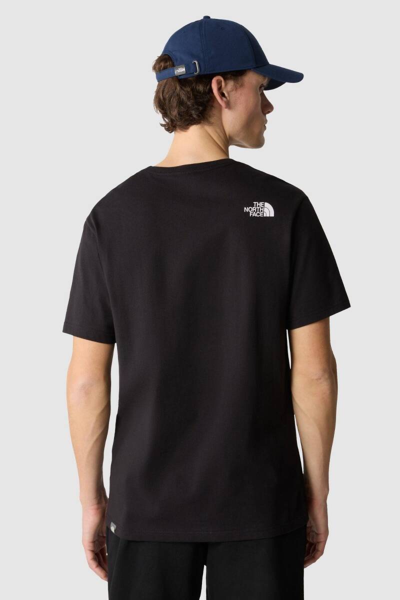 The North Face M S/S Mountain Line Tee Erkek Tişört Siyah - 3
