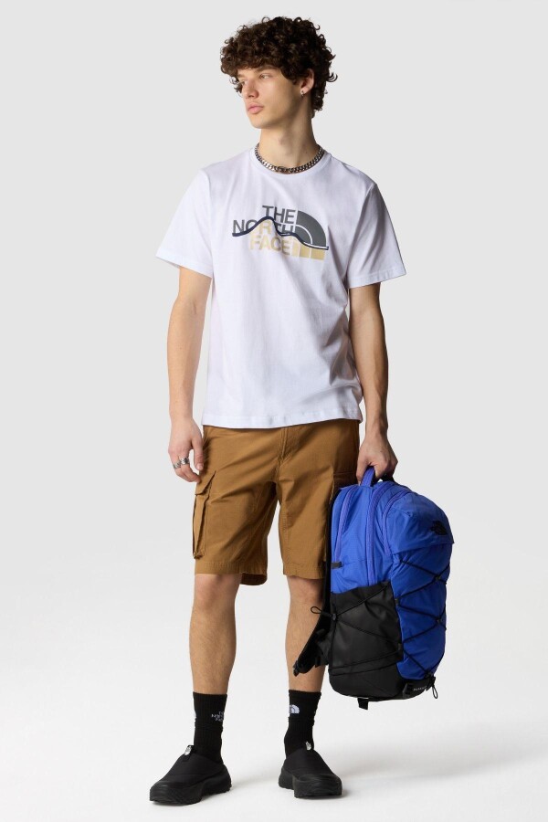 The North Face M S/S Mountain Line Tee Erkek Tişört Beyaz - THE NORTH FACE (1)