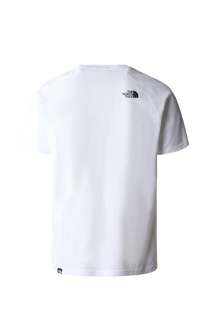 The North Face M S/S Raglan Redbox Tee - EU Erkek Tişört Beyaz - 2