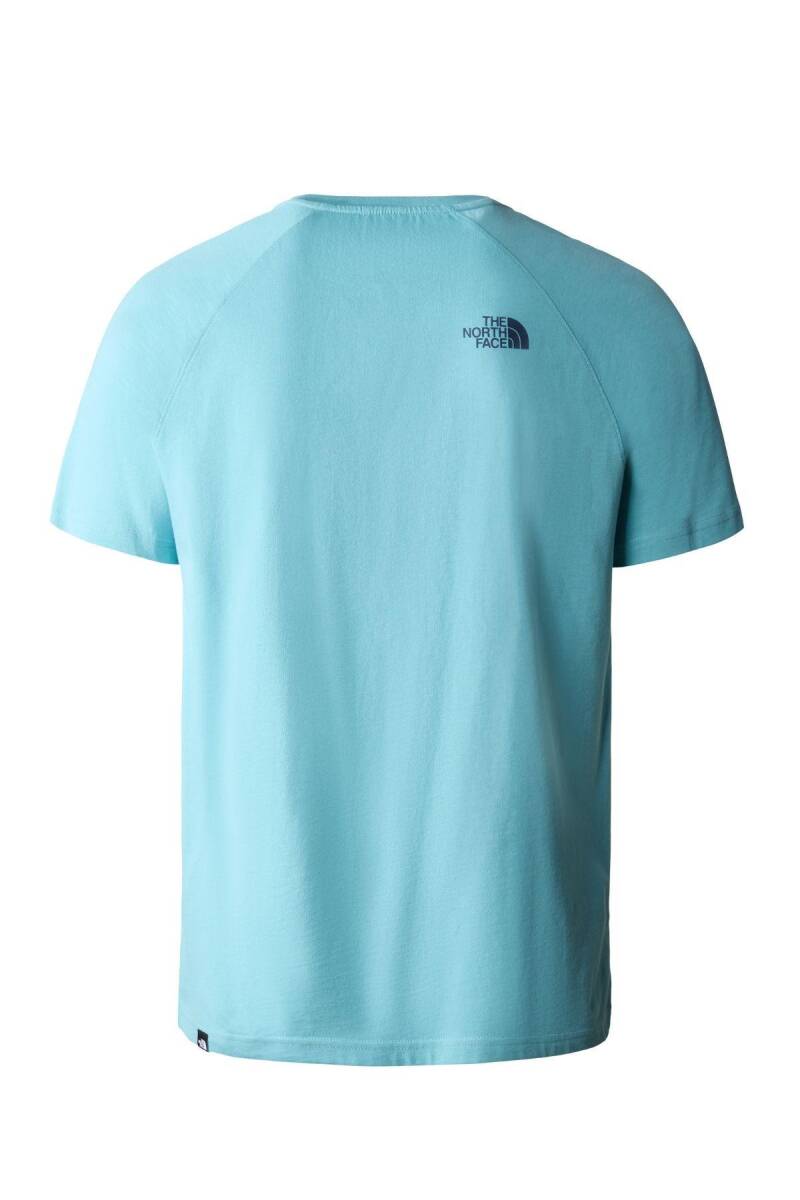 The North Face M S/S Raglan Redbox Tee - EU Erkek Tişört Mavi - 2