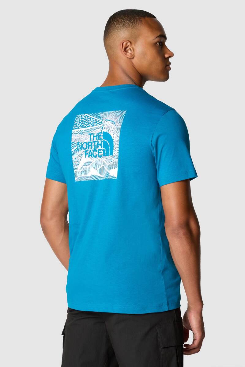 The North Face M S/S Redbox Celebratıon Tee Erkek Tişört Mavi - 2