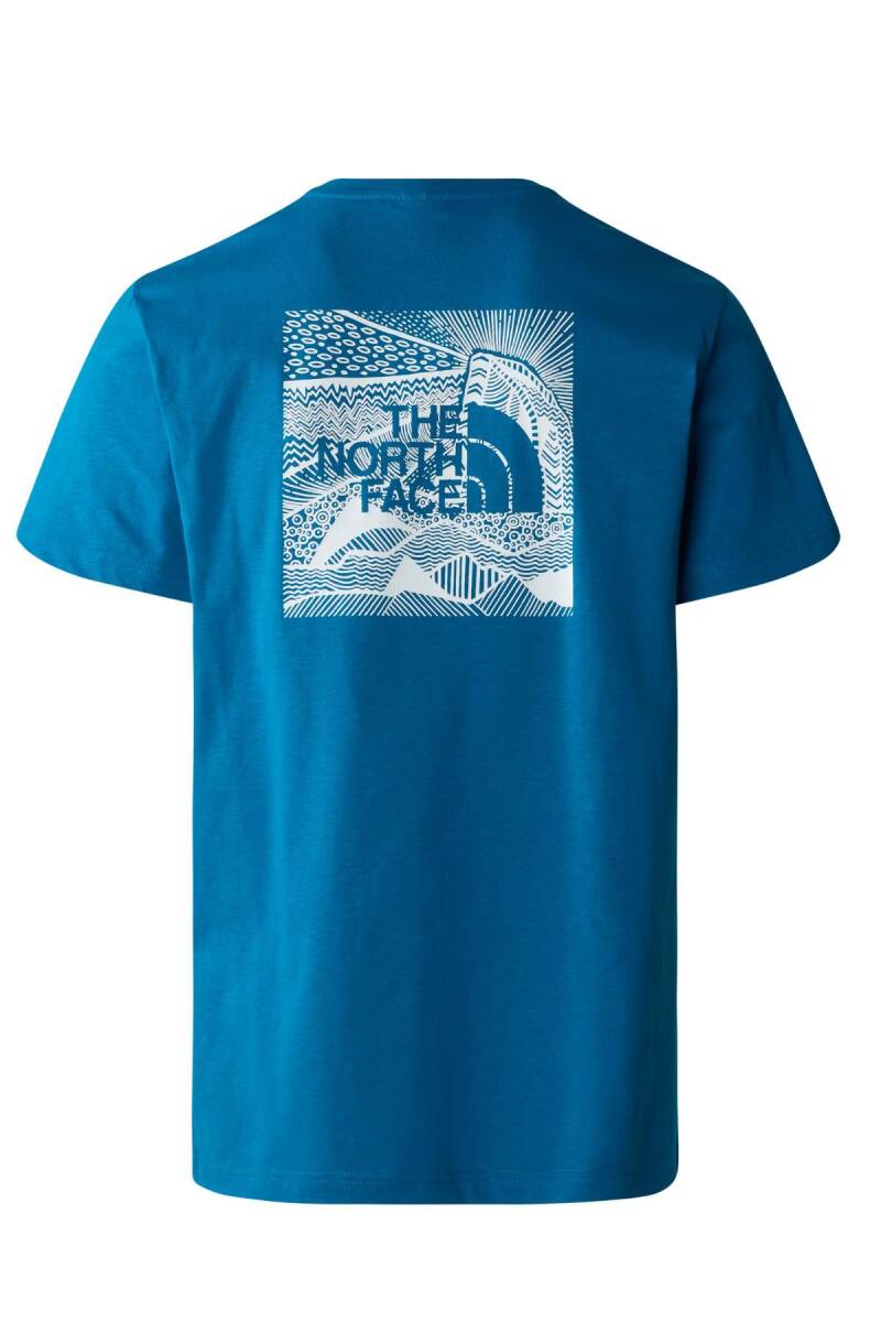 The North Face M S/S Redbox Celebratıon Tee Erkek Tişört Mavi - 5