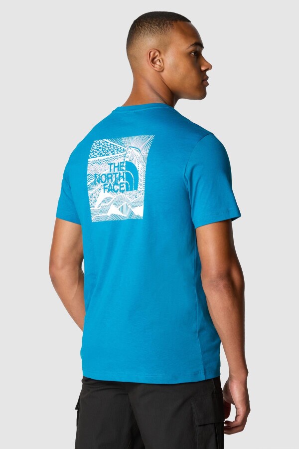 The North Face M S/S Redbox Celebratıon Tee Erkek Tişört Mavi - THE NORTH FACE (1)