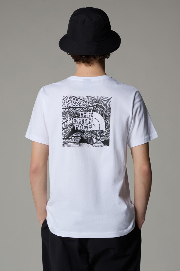 The North Face M S/S Redbox Celebratıon Tee Erkek Tişört Beyaz - THE NORTH FACE (1)