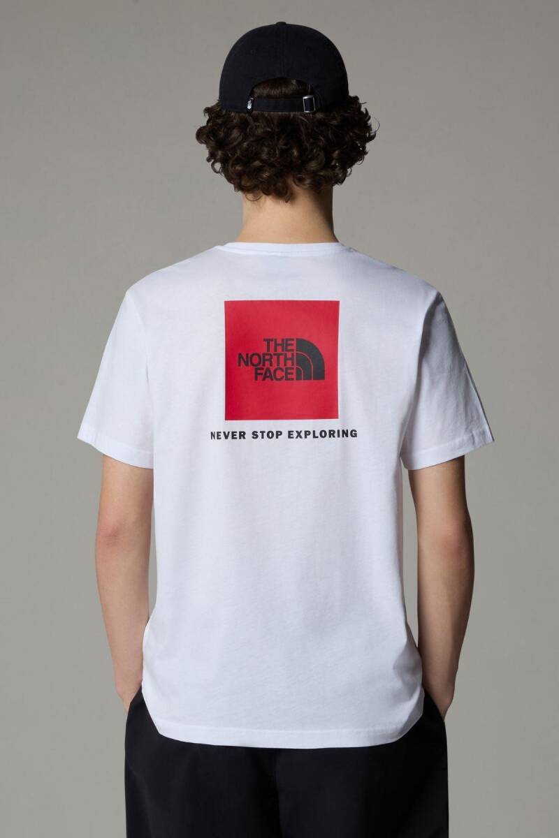 The North Face M S/S Redbox Tee Erkek Tişört Beyaz - 3