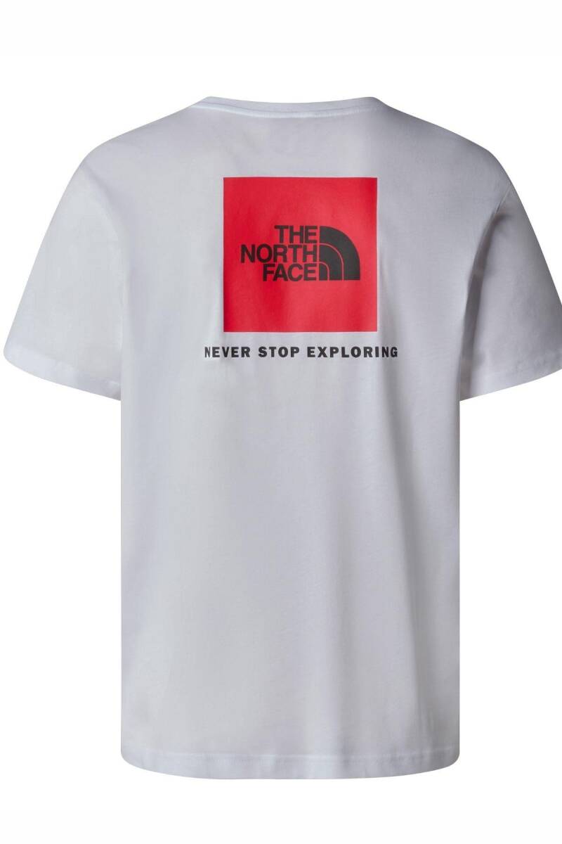 The North Face M S/S Redbox Tee Erkek Tişört Beyaz - 4