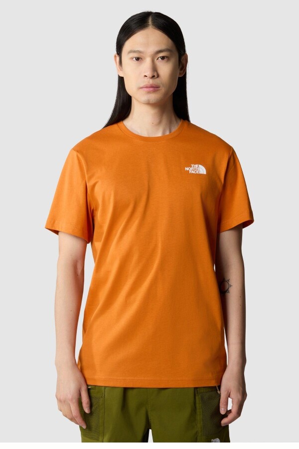 The North Face M S/S Redbox Tee Erkek Tişört Turuncu 