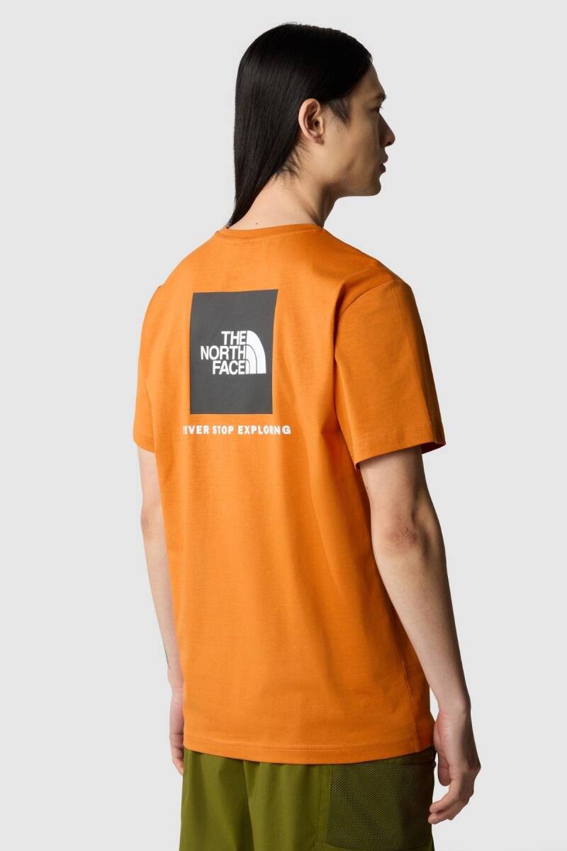 The North Face M S/S Redbox Tee Erkek Tişört Turuncu - 2
