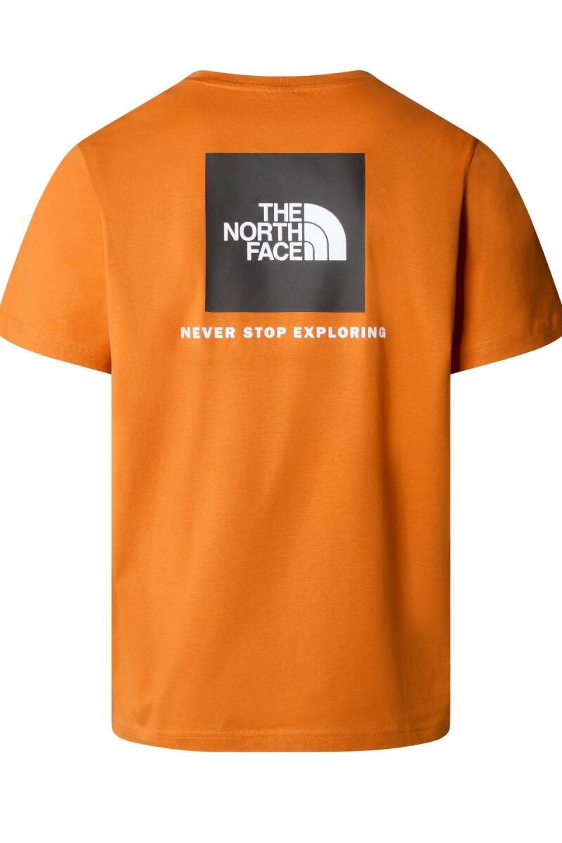 The North Face M S/S Redbox Tee Erkek Tişört Turuncu - 5