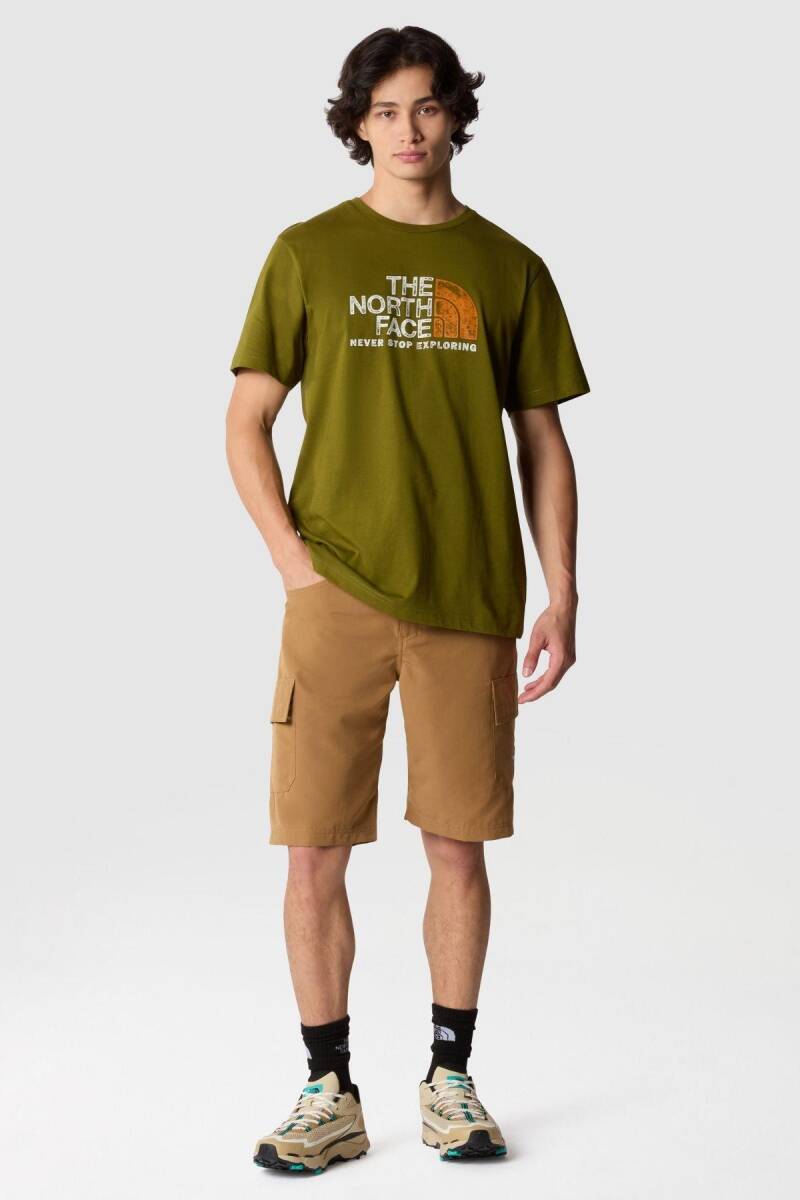 The North Face M S/S Rust 2 Tee Erkek Tişört Yeşil - 2