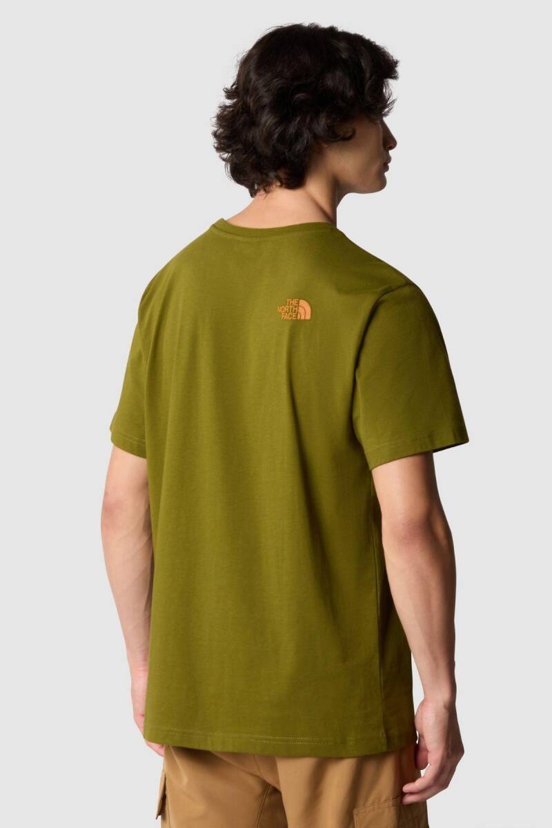 The North Face M S/S Rust 2 Tee Erkek Tişört Yeşil - 3