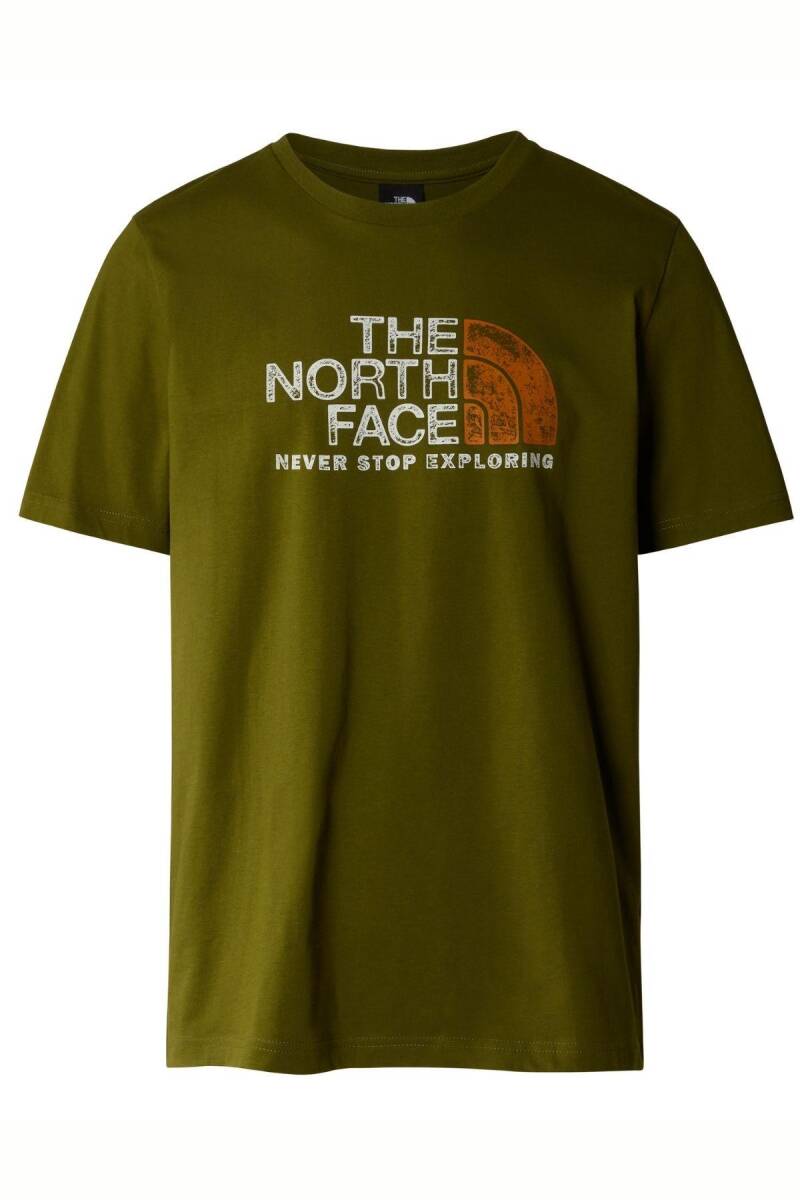 The North Face M S/S Rust 2 Tee Erkek Tişört Yeşil - 4