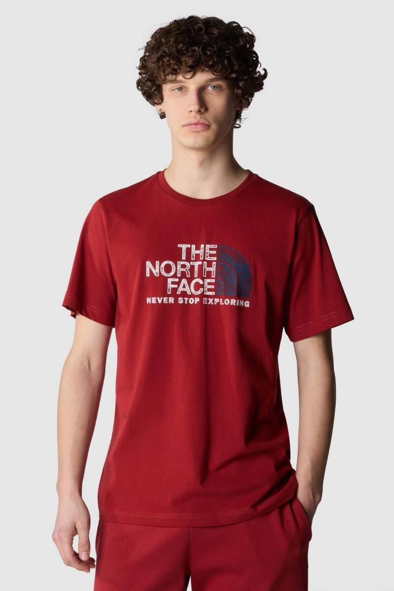 The North Face M S/S Rust 2 Tee Erkek Tişört Kırmızı - 1