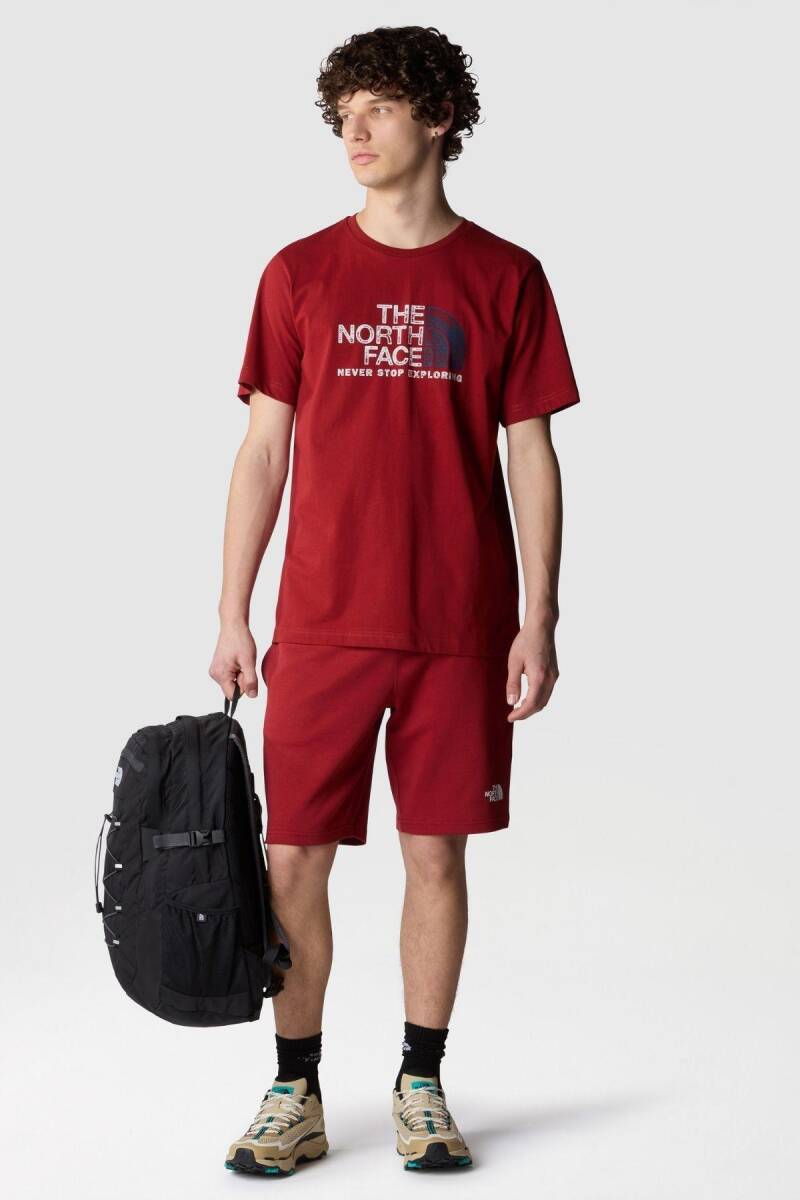 The North Face M S/S Rust 2 Tee Erkek Tişört Kırmızı - 3