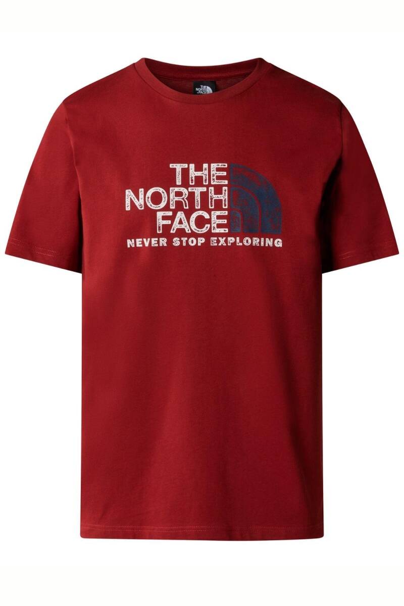 The North Face M S/S Rust 2 Tee Erkek Tişört Kırmızı - 4