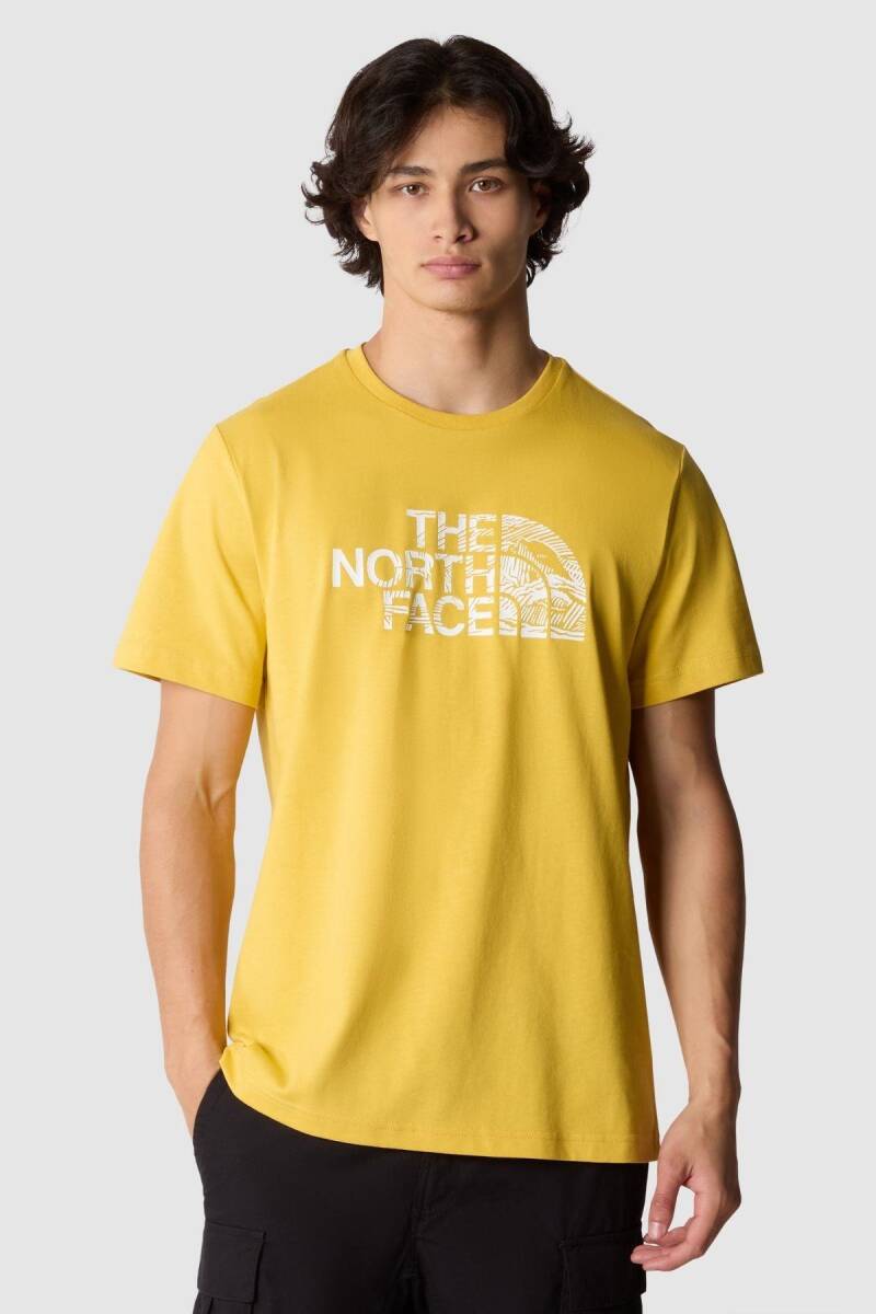 The North Face M S/S Woodcut Dome Tee Erkek Tişört - 1