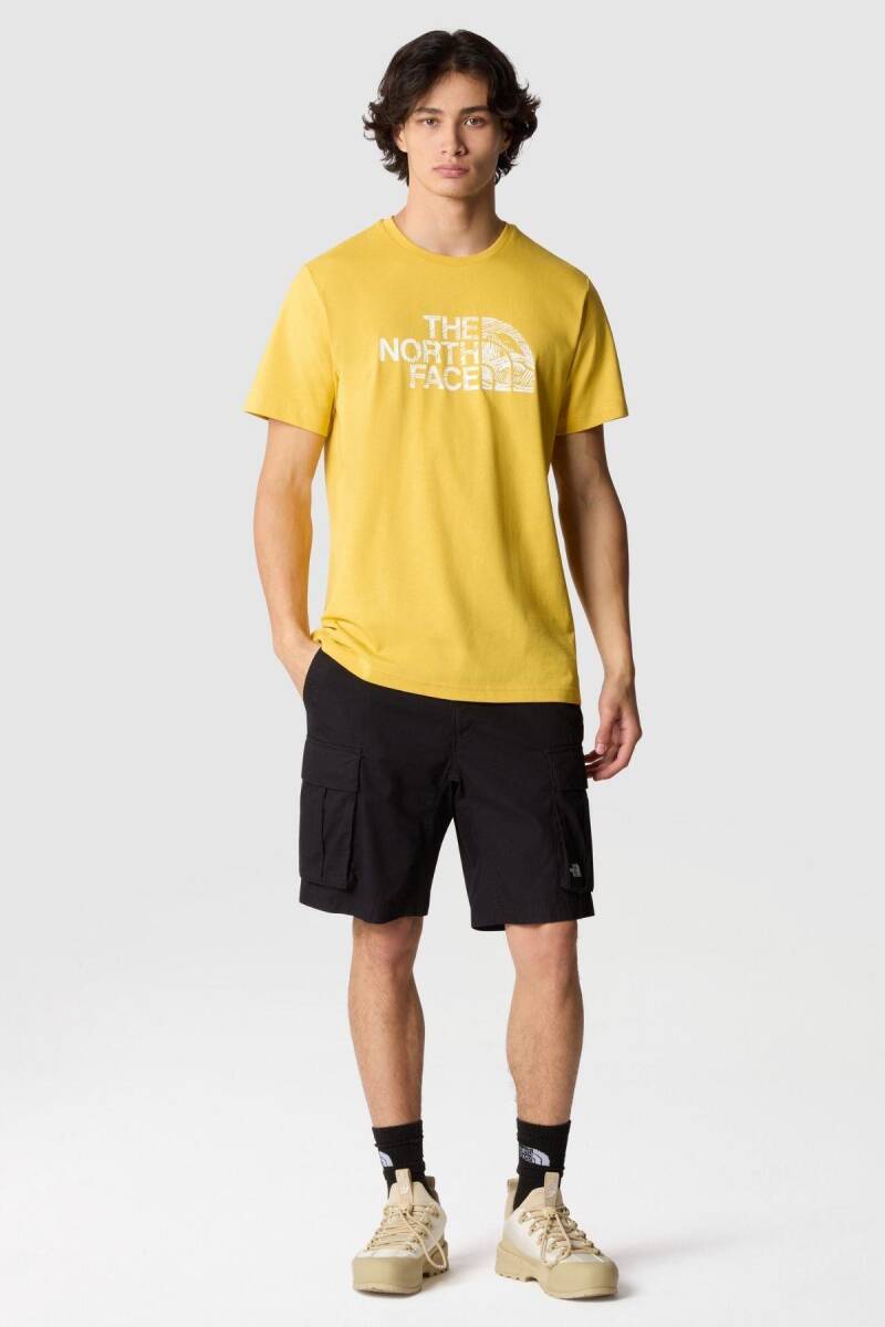 The North Face M S/S Woodcut Dome Tee Erkek Tişört - 2