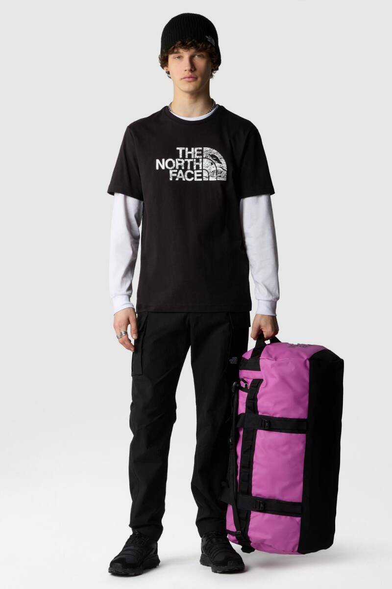 The North Face M S/S Woodcut Dome Tee Erkek Tişört Siyah - 2