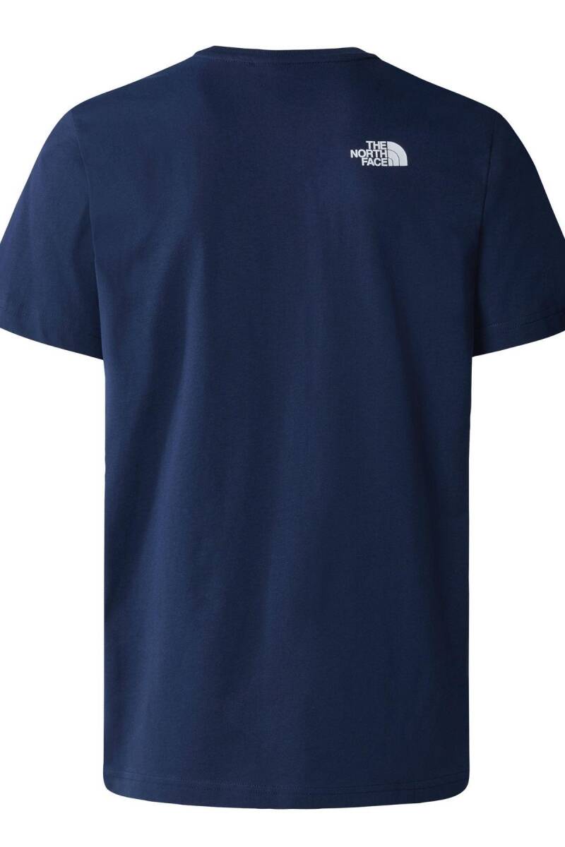 The North Face M S/S Woodcut Dome Tee Erkek Tişört Lacivert - 5