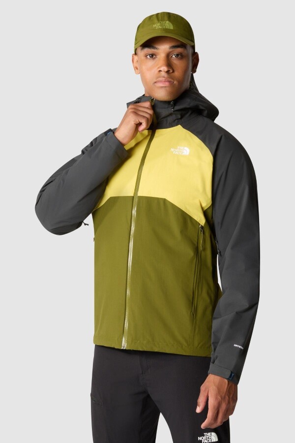 The North Face M Stratos Jacket EU Erkek Ceket Yeşil / Sarı 