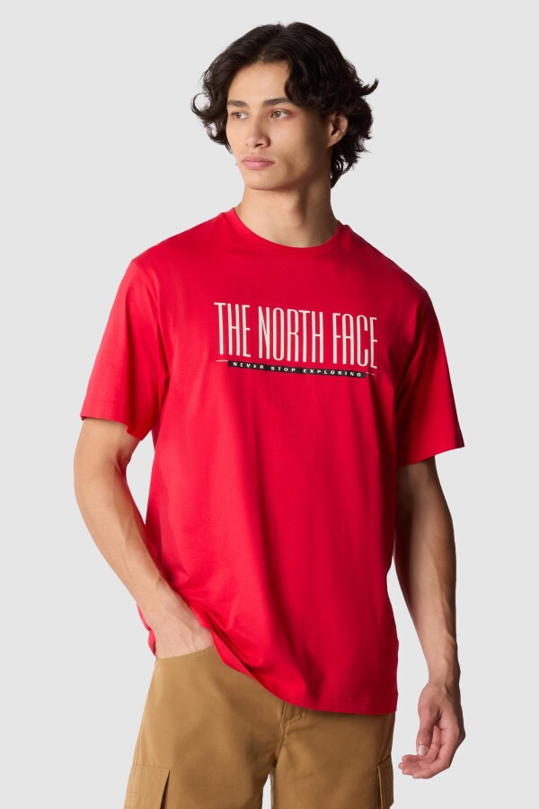 The North Face M TNF Est 1966 S/S Tee Erkek Tişört Kırmızı 