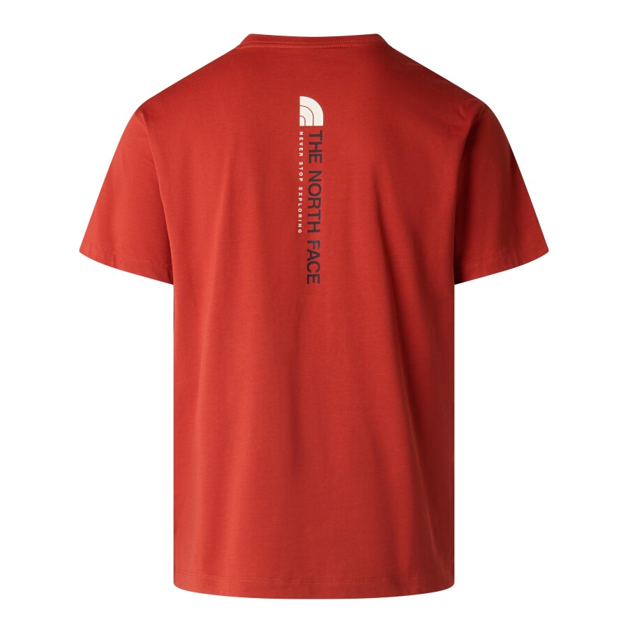 The North Face M VERTICAL REGULAR SHORT SLEEVE TEE-GRAP Tişört Kırmızı - THE NORTH FACE (1)