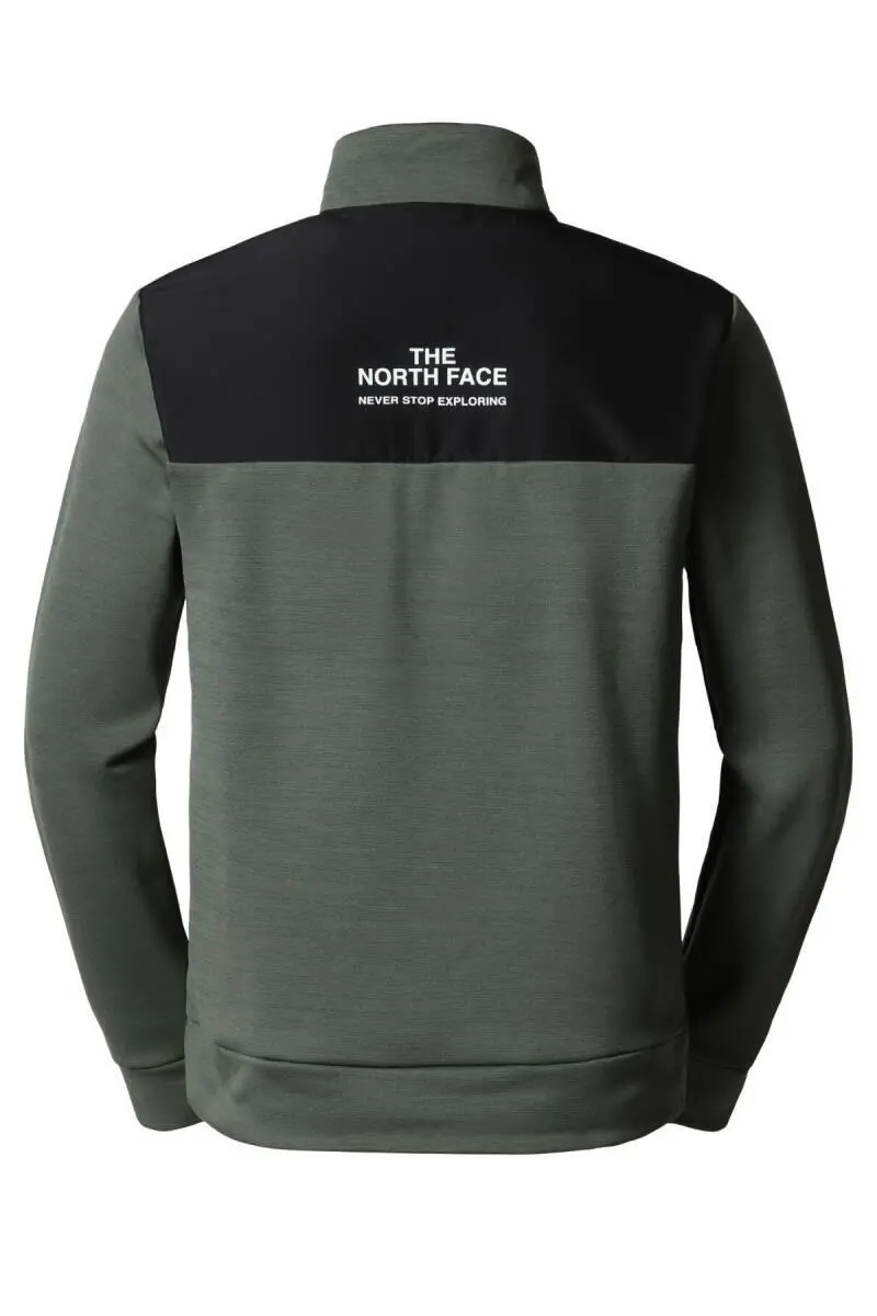 The North Face MA 1/4 Zıp Yarım Fermuarlı Sweatshirt Erkek Haki/Siyah - 2