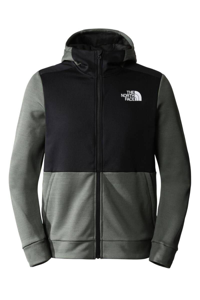 The North Face MA Full Zıp Fleece Tam Fermuarlı Sweatshirt Erkek Haki/Siyah - 1