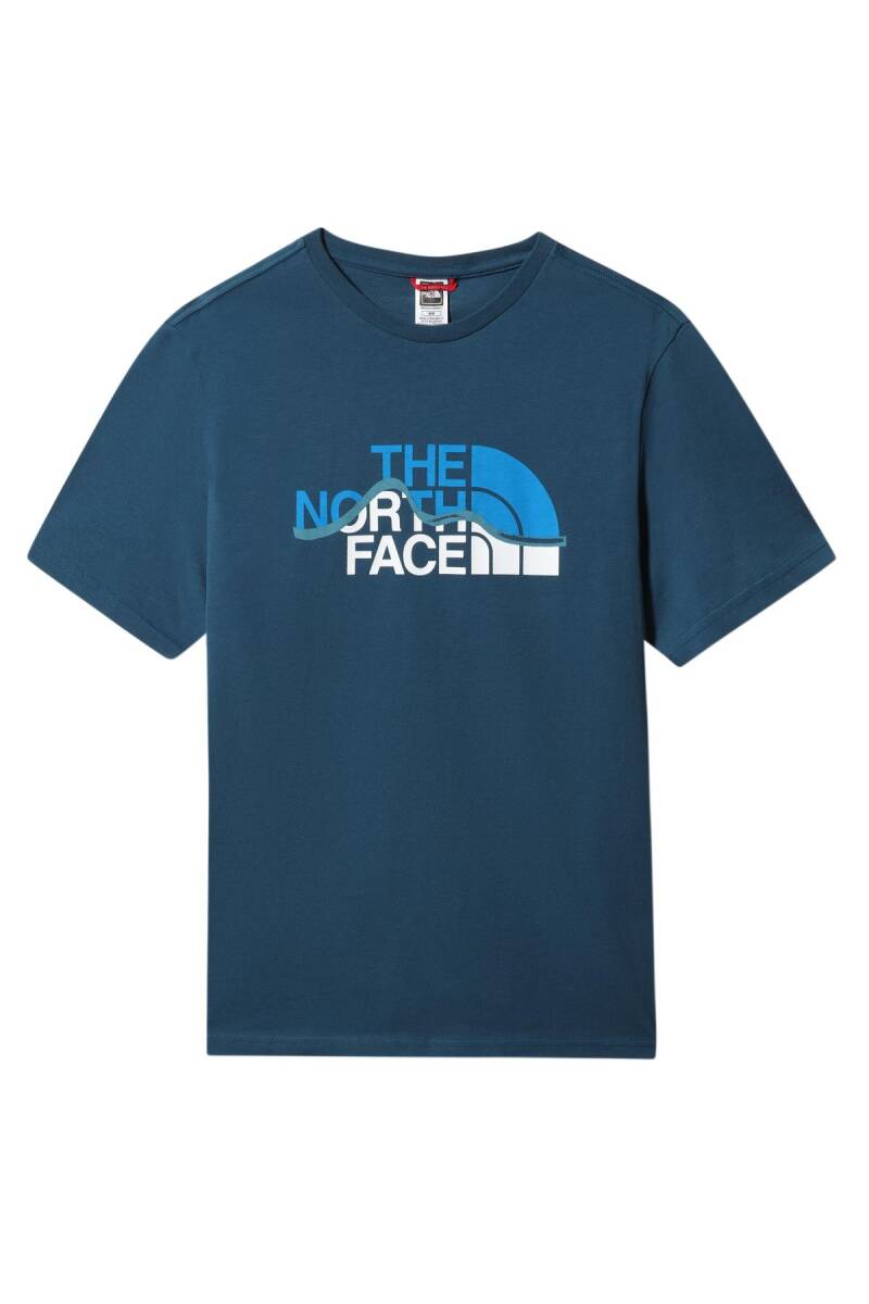 The North Face Mountain Line Erkek Tişört Mavi - 1