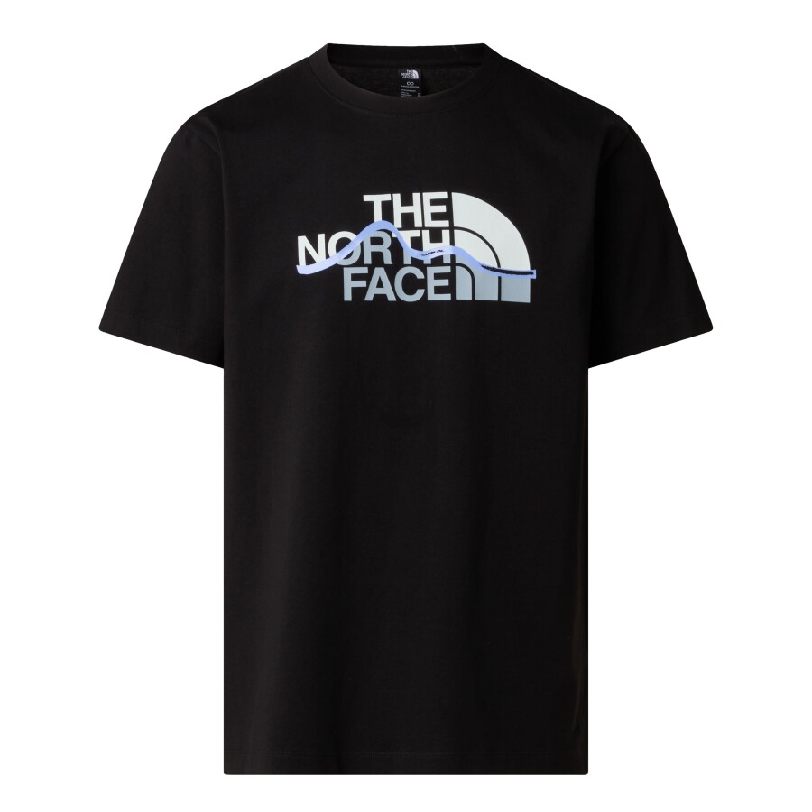 The North Face Mountain Line Regular Graphic Tişört Siyah - THE NORTH FACE