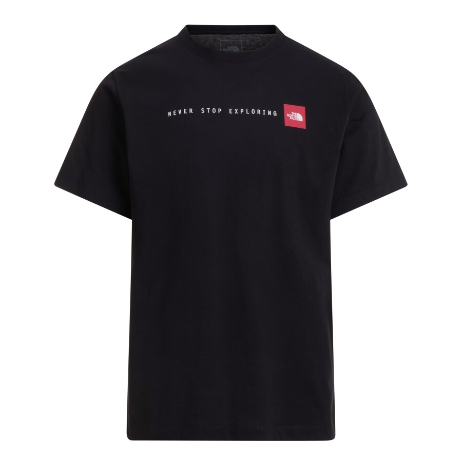 The North Face Never Stop Exploring Regular Graphic Tişört Siyah - THE NORTH FACE
