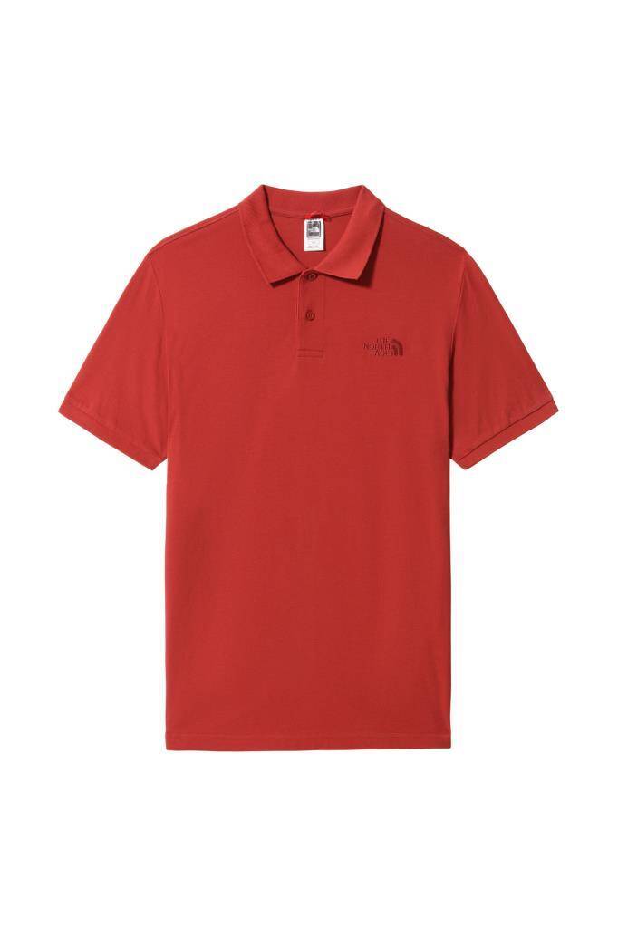 The North Face Polo Piquet Polo Yaka Erkek Tişört Kırmızı - 1
