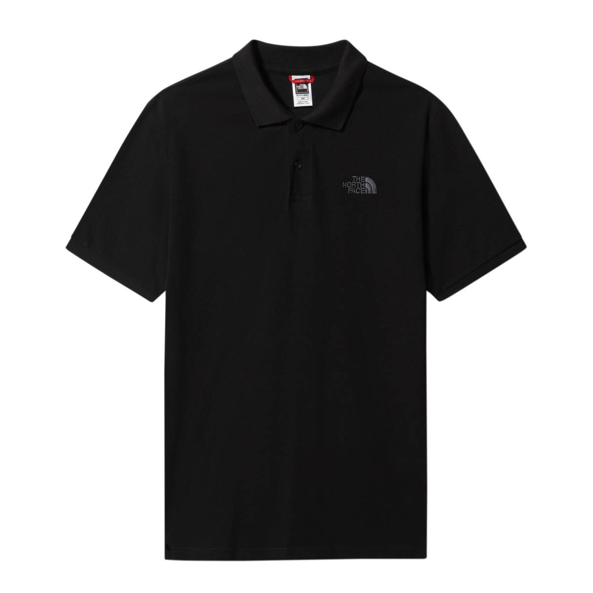 The North Face Polo Piquet Polo Yaka Erkek Tişört Siyah - 1