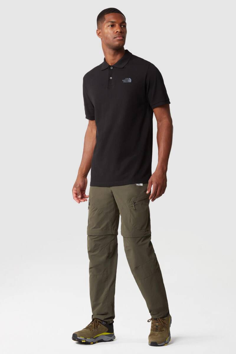 The North Face Polo Piquet Polo Yaka Erkek Tişört Siyah - 2