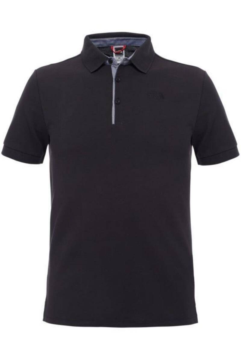 The North Face Premium Polo Piquet Erkek Polo Yaka Tişört Siyah - 1