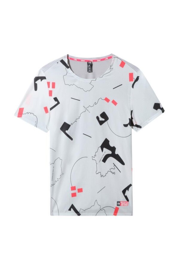 The North Face Printed Sunriser S/S Erkek Tişört Beyaz 